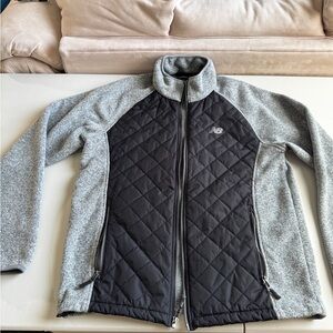 New Balance Gray and Black Quilted Jacket